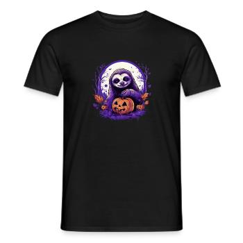 Halloween Deko Faultier Outfit Halloween Geschenk - Männer T-Shirt - Schwarz - Vorne - AI Model Male 178 light (178cm)