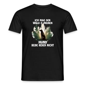Proverbes canins Propriétaire de chien Cadeau - T-shirt homme - noir - Devant - AI Model Male 178 light (178cm)