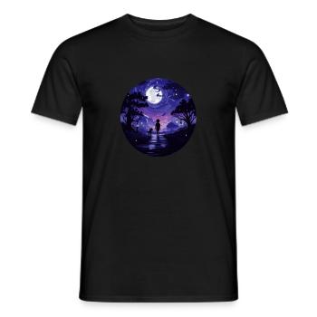 Dog Owner Dog School Walking T-shirt for women - Men's T-Shirt - black - Front - AI Model Male 178 light (178cm)