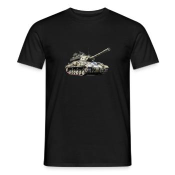 Legendärer Panzer Panzerhaubitze Soldaten - Männer T-Shirt - Schwarz - Vorne - AI Model Male 178 light (178cm)