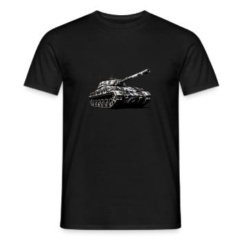 German heavy tank |German armored weapon - Men's T-Shirt - black - Front - AI Model Male 178 light (178cm)