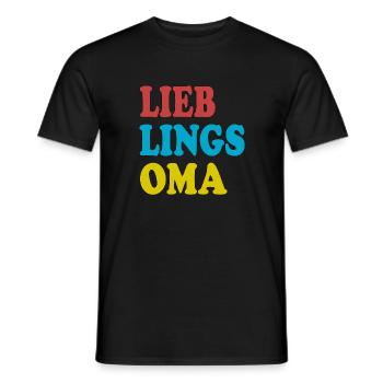 Lieblings Oma Geschenk Lustiger Spruch - Männer T-Shirt - Schwarz - Vorne - AI Model Male 178 light (178cm)