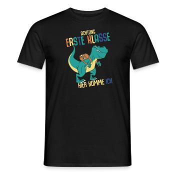 Schulkind Erste Klasse Schulanfänger Schulstart - Männer T-Shirt - Schwarz - Vorne - AI Model Male 178 light (178cm)