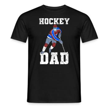 Hockey Dad Eishockey - Männer T-Shirt - Schwarz - Vorne - AI Model Male 178 light (178cm)