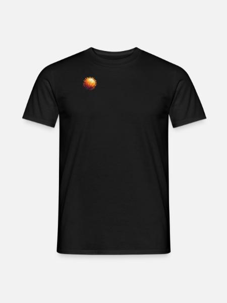 Polygone solaire - T-shirt homme - noir