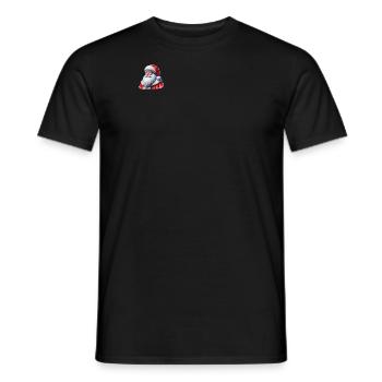 Père Noël / Nicolas Polygone - T-shirt homme - noir - Devant - AI Model Male 178 light (178cm)