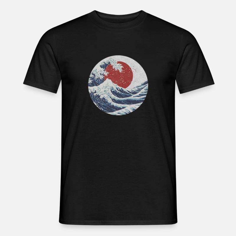 Wilde Meerlandschaft - Männer T-Shirt - Schwarz