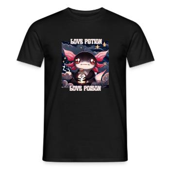 Love Potion - Men's T-Shirt - black - Front - AI Model Male 178 light (178cm)