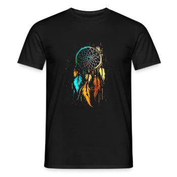 Traumfänger Free Spirit Boho Freizeit Design - Männer T-Shirt - Schwarz - Vorne - AI Model Male 178 light (178cm)
