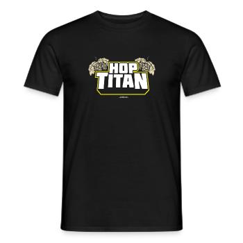 Craft Beer T Shirt Hop Titan - das Original - Männer T-Shirt - Schwarz - Vorne - AI Model Male 178 light (178cm)