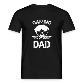 Gaming Dad - Men's T-Shirt - black - Front - AI Model Male 178 light (178cm)