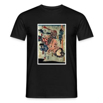 Animal performance - Men's T-Shirt - black - Front - AI Model Male 178 light (178cm)