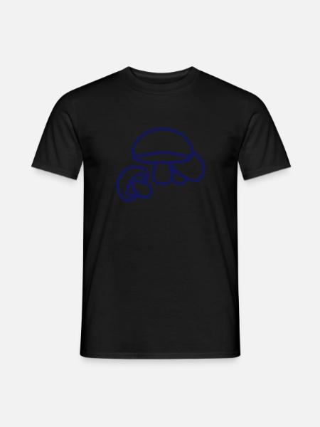 Pilze - Männer T-Shirt - Schwarz