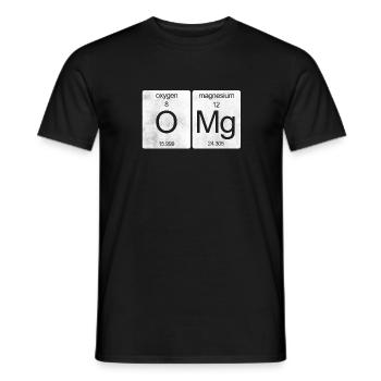 OMG periodic table - Men's T-Shirt - black - Front - AI Model Male 178 light (178cm)