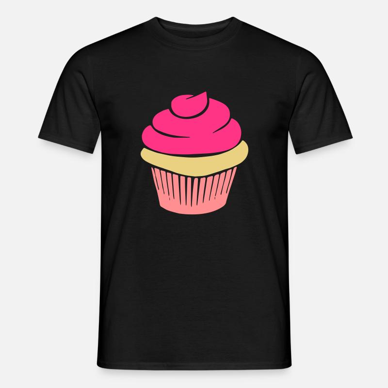 cupcake - Männer T-Shirt - Schwarz