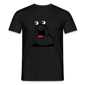 schnecki snail - Männer T-Shirt - Schwarz - Vorne - AI Model Male 178 light (178cm)