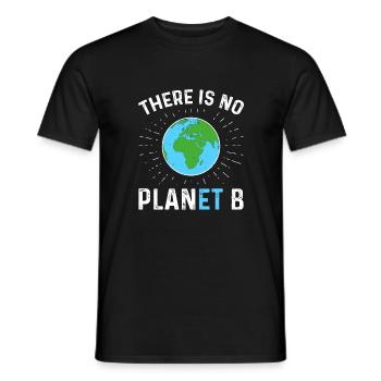 Il n'y a pas de planète B - T-shirt homme - noir - Devant - AI Model Male 178 light (178cm)