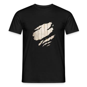 animal cute horse nature - Men's T-Shirt - black - Front - AI Model Male 178 light (178cm)