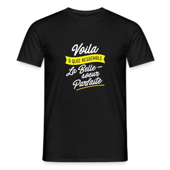 Belle soeur parfaite - T-shirt homme - noir - Devant - AI Model Male 178 light (178cm)
