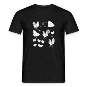 Lower court 4 - Men's T-Shirt - black - Front - AI Model Male 178 light (178cm)