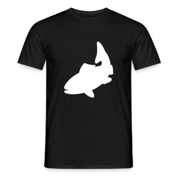 fish - Men's T-Shirt - black - Front - AI Model Male 178 light (178cm)