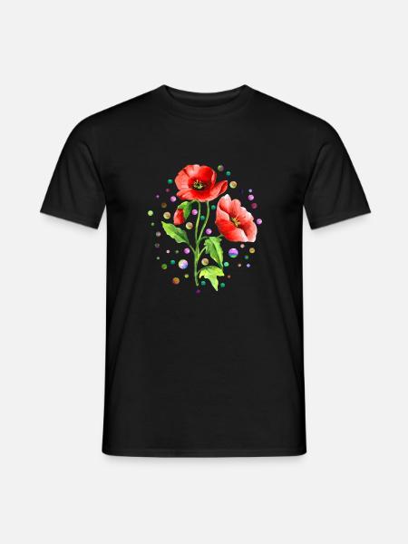 Flowers - Men's T-Shirt - black