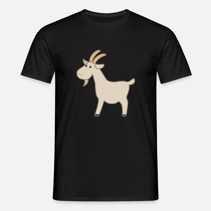 Ziege - Männer T-Shirt - Schwarz