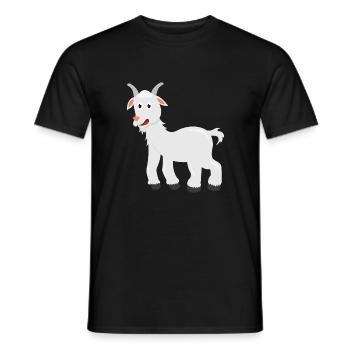 Goat - Men's T-Shirt - black - Front - AI Model Male 178 light (178cm)