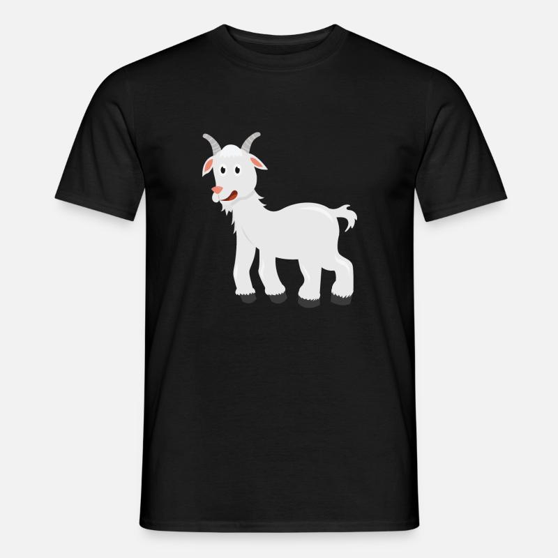 Ziege - Männer T-Shirt - Schwarz