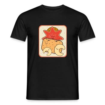 Christmas biscuit box - Men's T-Shirt - black - Front - AI Model Male 178 light (178cm)
