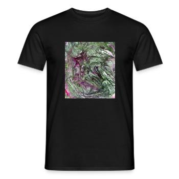 Farbverlauf grün rot - Männer T-Shirt - Schwarz - Vorne - AI Model Male 178 light (178cm)