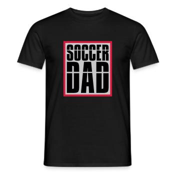 Cool Soccer Dad Logo - Männer T-Shirt - Schwarz - Vorne - AI Model Male 178 light (178cm)