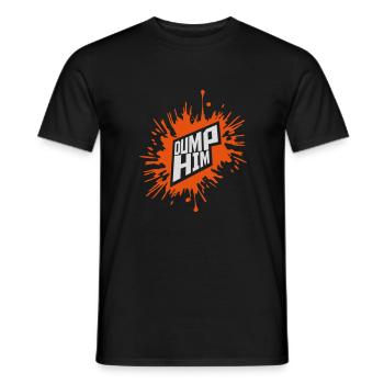 Dump Him Quote Logo - T-shirt homme - noir - Devant - AI Model Male 178 light (178cm)
