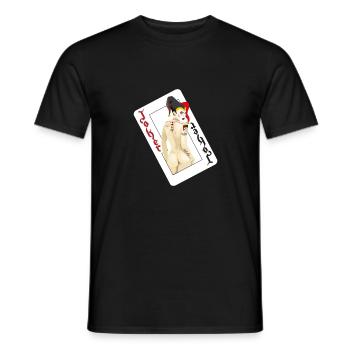 Joker (Deck) - Casino Serie - Männer T-Shirt - Schwarz - Vorne - AI Model Male 178 light (178cm)