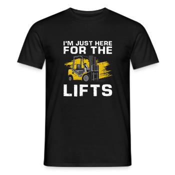 Gabelstaplerfahrer und Lagerhaus Gabestaplerfahrer - Männer T-Shirt - Schwarz - Vorne - AI Model Male 178 light (178cm)
