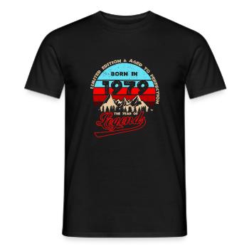 Legends 1979 - Men's T-Shirt - black - Front - AI Model Male 178 light (178cm)