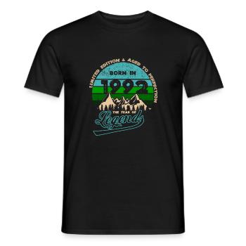 Legends 1992 - Men's T-Shirt - black - Front - AI Model Male 178 light (178cm)