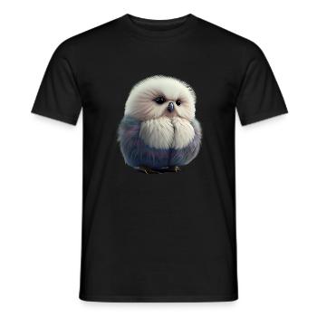 Chouette poussin Chemise pour les amoureux des oiseaux - T-shirt homme - noir - Devant - AI Model Male 178 light (178cm)
