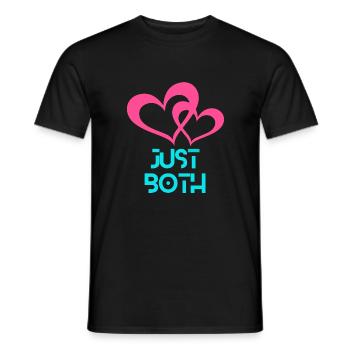 Just you and me - Men's T-Shirt - black - Front - AI Model Male 178 light (178cm)