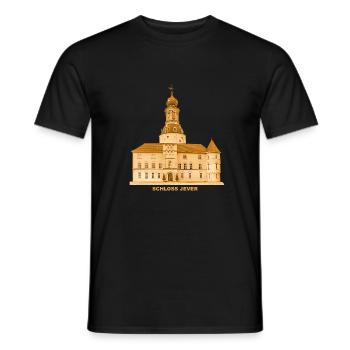 Jever Schloss Friesland Niedersachsen Nordsee - Männer T-Shirt - Schwarz - Vorne - AI Model Male 178 light (178cm)