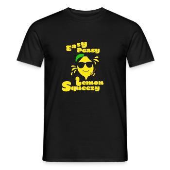 Easy Peasy Lemon Squeezy - Männer T-Shirt - Schwarz - Vorne - AI Model Male 178 light (178cm)