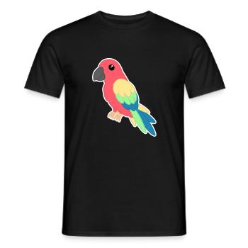 Papagei - Männer T-Shirt - Schwarz - Vorne - AI Model Male 178 light (178cm)