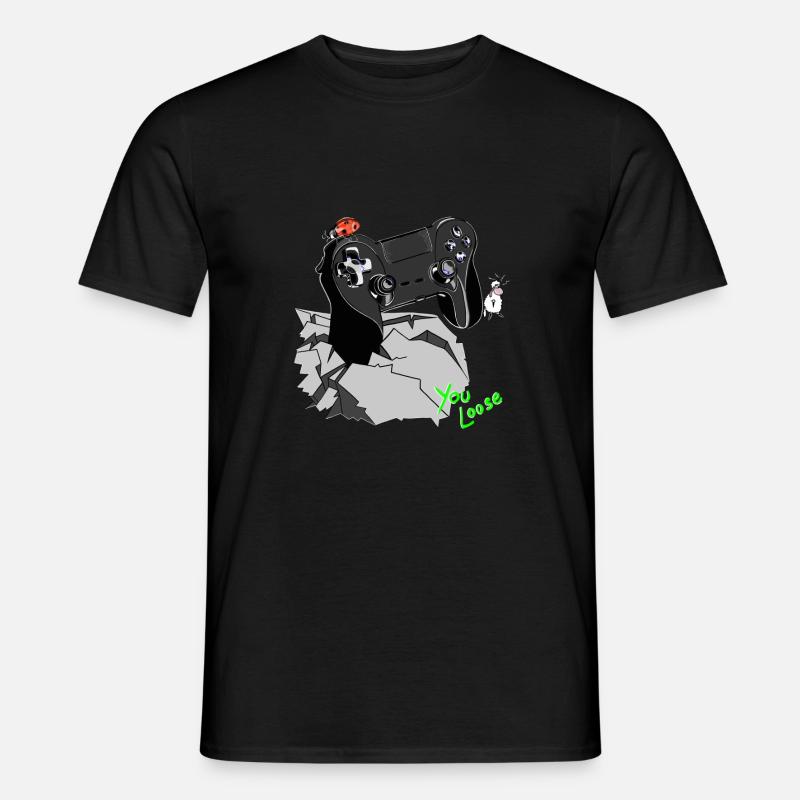 Controller Gamepad Wolly Sheepling - Männer T-Shirt - Schwarz