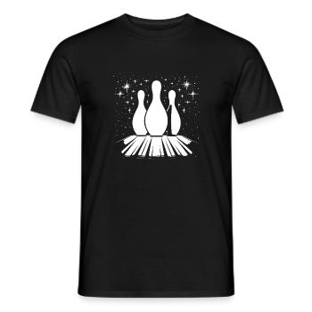 Bowling Pins - Männer T-Shirt - Schwarz - Vorne - AI Model Male 178 light (178cm)