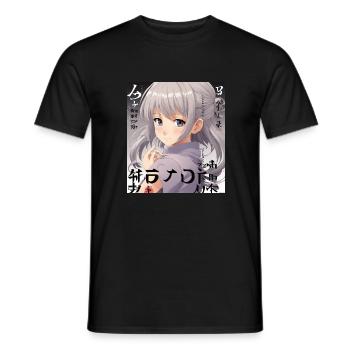 Anime - T-shirt homme - noir - Devant - AI Model Male 178 light (178cm)