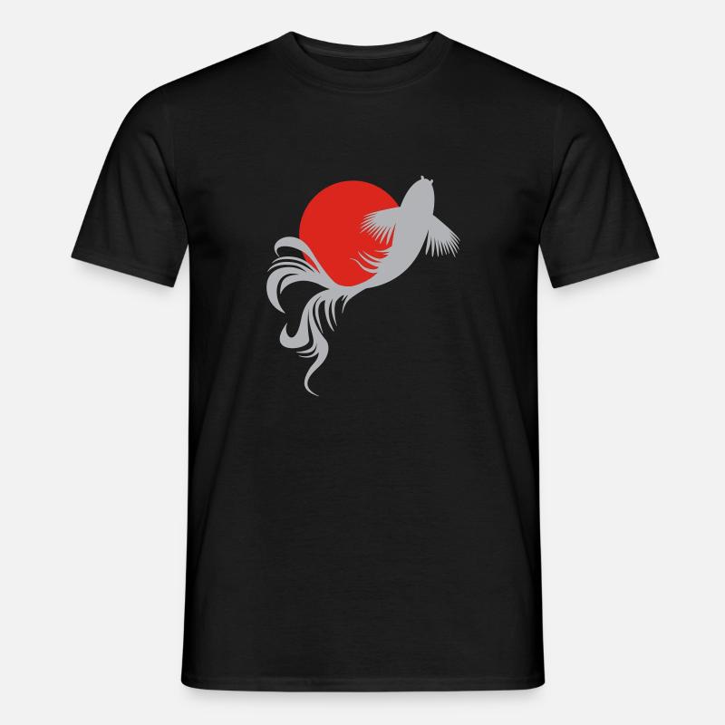 Roi der Koi-Karpfen - Männer T-Shirt - Schwarz