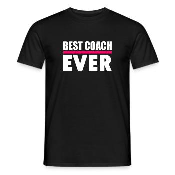 Best coach ever - T-shirt homme - noir - Devant - AI Model Male 178 light (178cm)