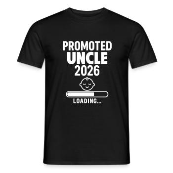 Schwangerschaft Ankündigung Zukunft Onkel Onkel - Männer T-Shirt - Schwarz - Vorne - AI Model Male 178 light (178cm)