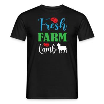 Fresh Farm Lamb - Männer T-Shirt - Schwarz - Vorne - AI Model Male 178 light (178cm)