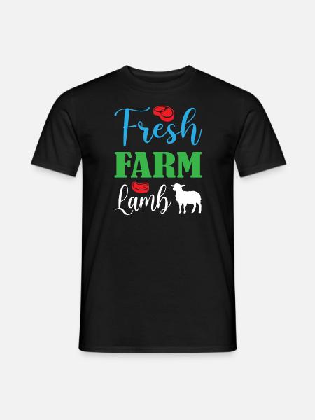 Fresh Farm Lamb - Men's T-Shirt - black